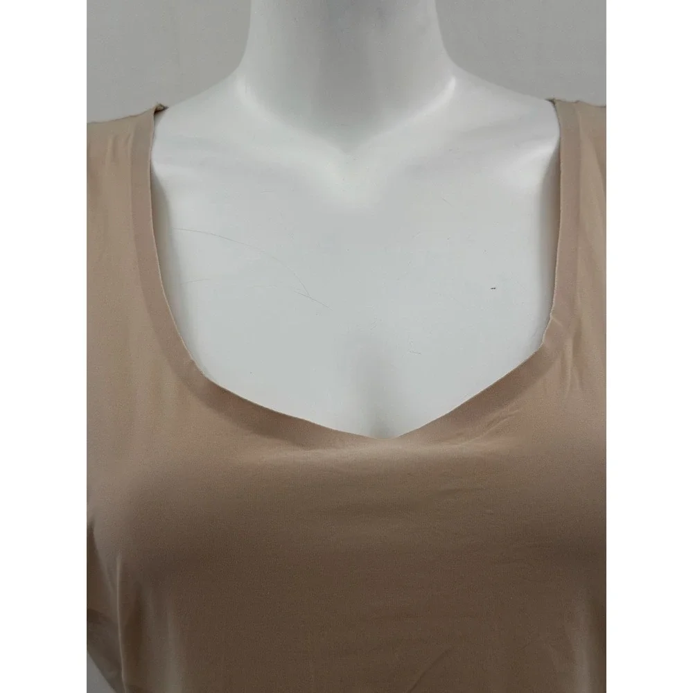 Spanx Top Womens XL Beige Shaping Slimming Thinstincts Tank Lightweight Neutral